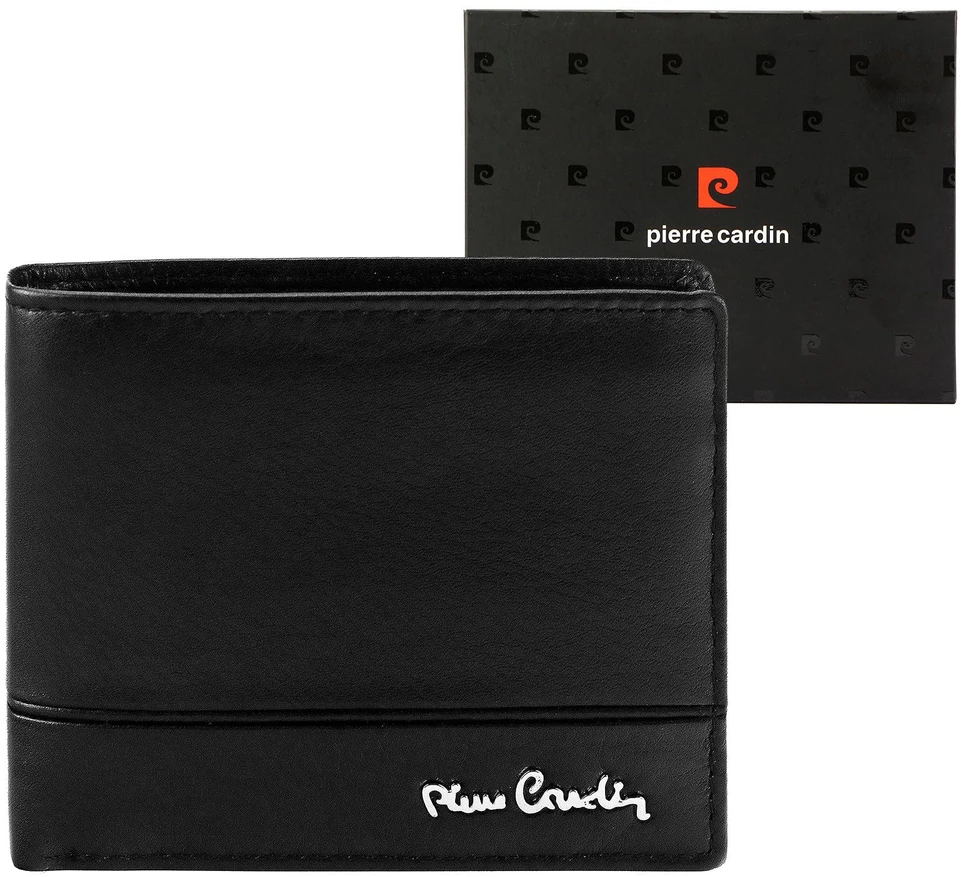 Vyriška odinė piniginė Pierre Cardin YS605 8825 juoda