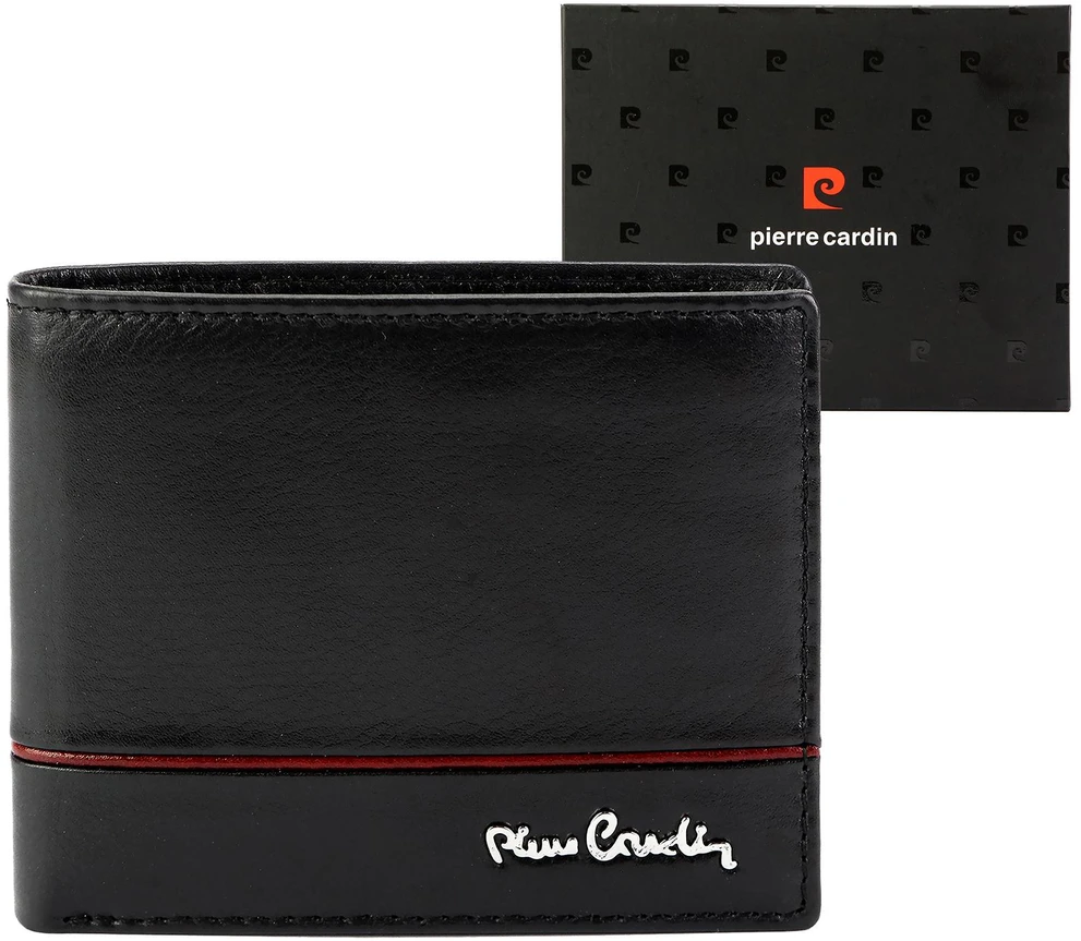 Vyriška odinė piniginė Pierre Cardin YS605 8825 juoda