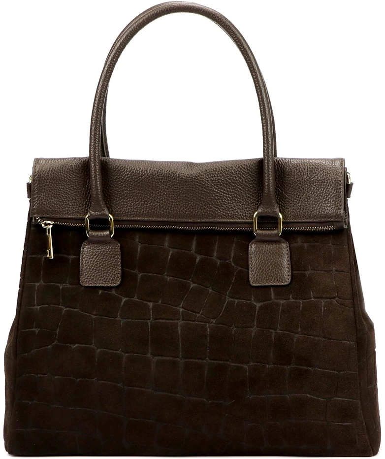 Odinė moteriška rankinė A4 Camilla Premium 10.015 Croco