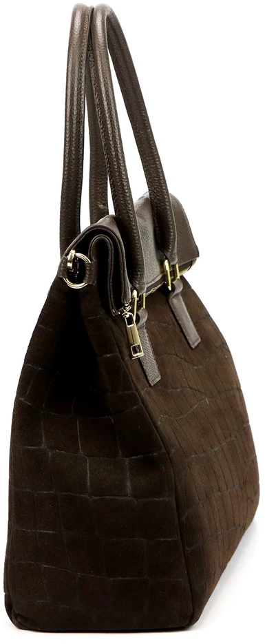 Odinė moteriška rankinė A4 Camilla Premium 10.015 Croco