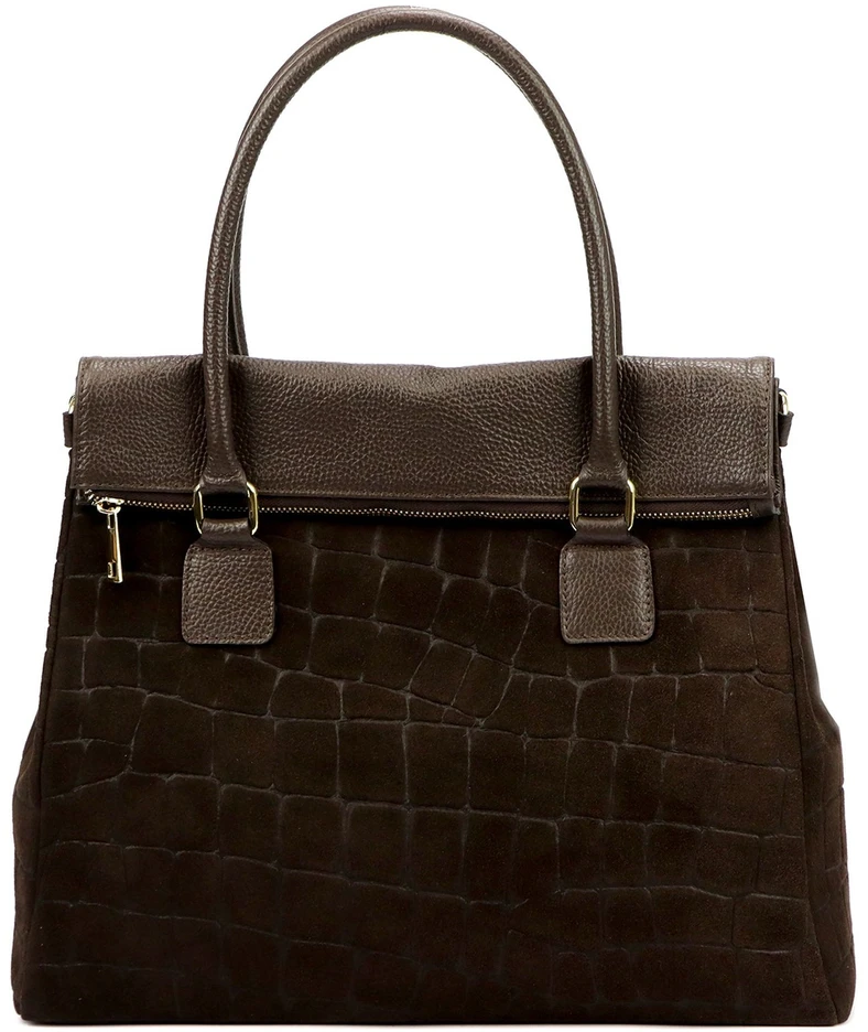 Odinė moteriška rankinė A4 Camilla Premium 10.015 Croco