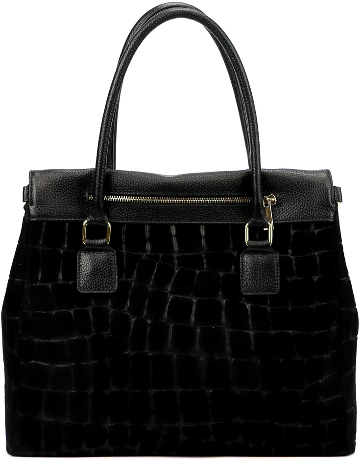 Odinė moteriška rankinė A4 Camilla Premium 10.015 Croco