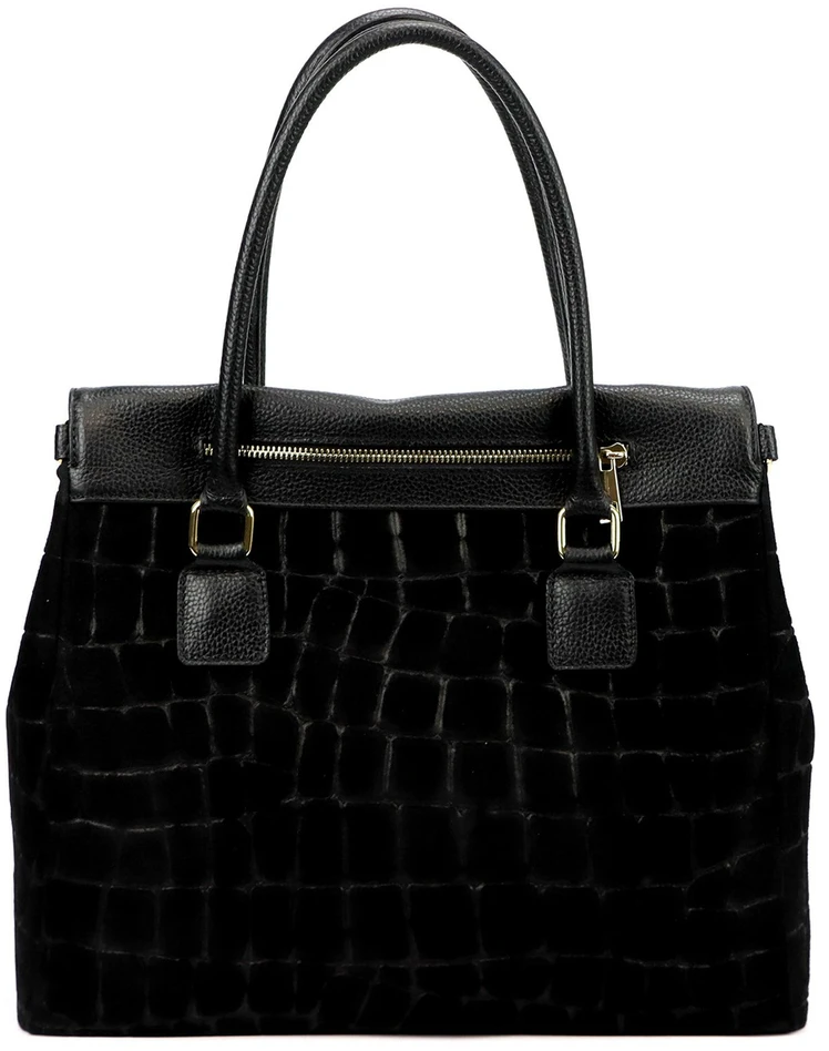 Odinė moteriška rankinė A4 Camilla Premium 10.015 Croco