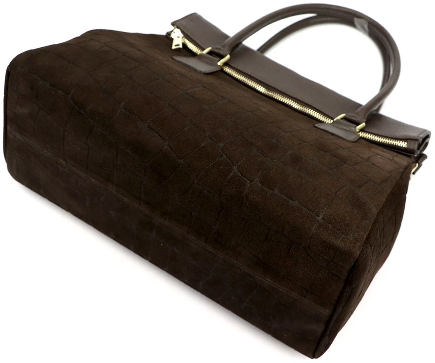 Odinė moteriška rankinė A4 Camilla Premium 10.015 Croco