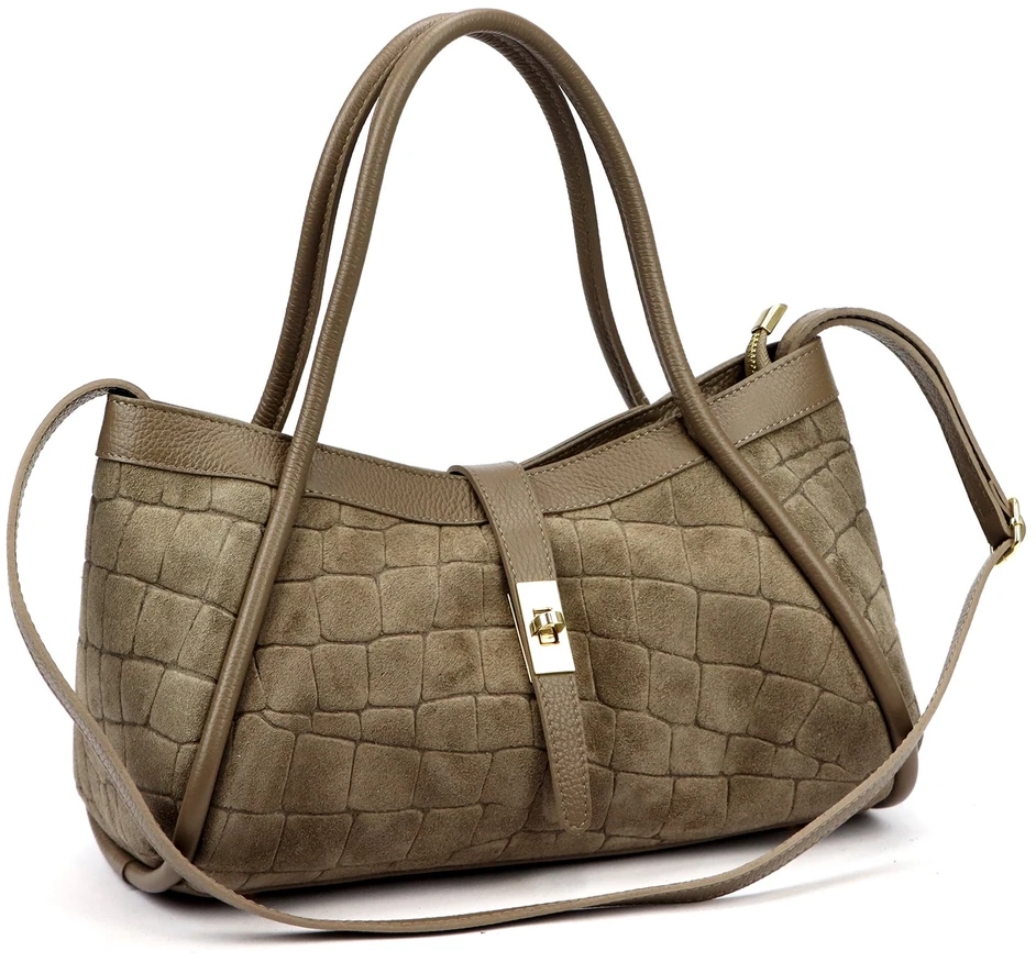 Odinė rankinė Camilla PREMIUM 10.014 CROCO su dirželiu
