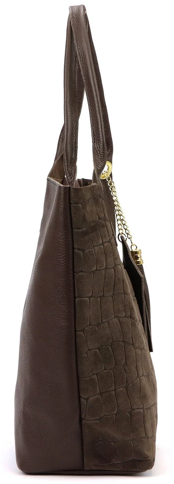 Odinė rankinė per petį Luka 26-036 CROCO
