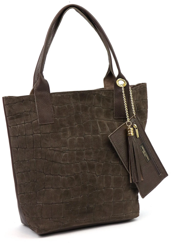 Odinė rankinė per petį Luka 26-036 CROCO
