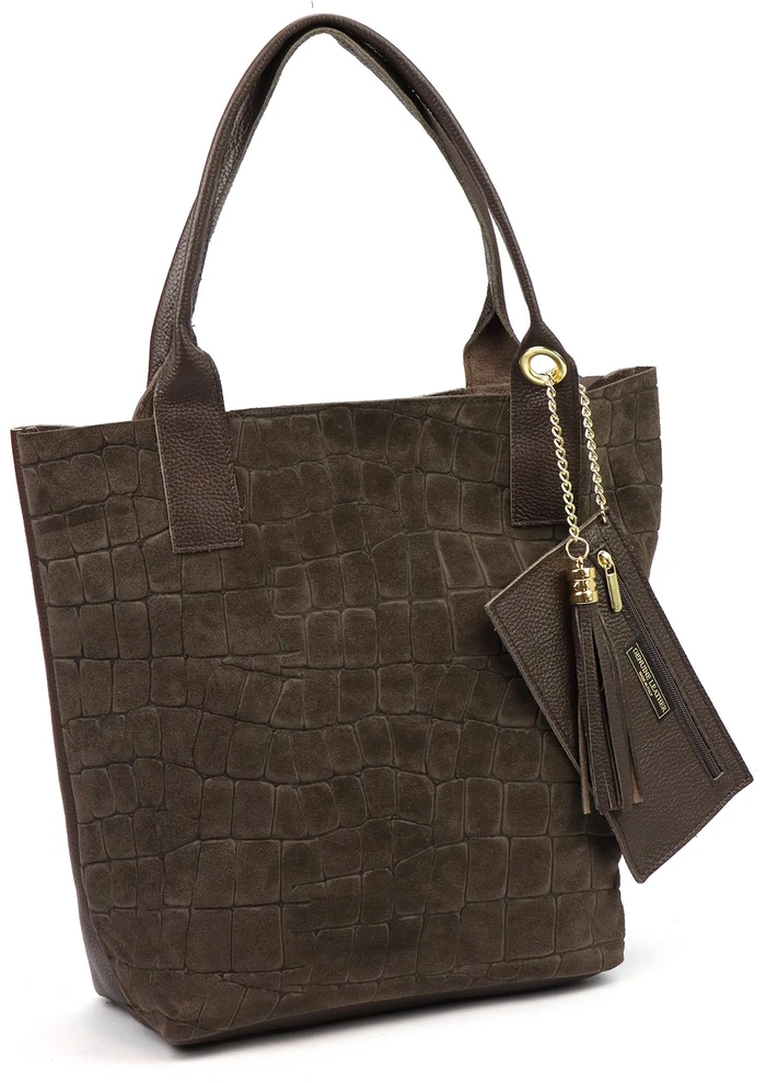 Odinė rankinė per petį Luka 26-036 CROCO