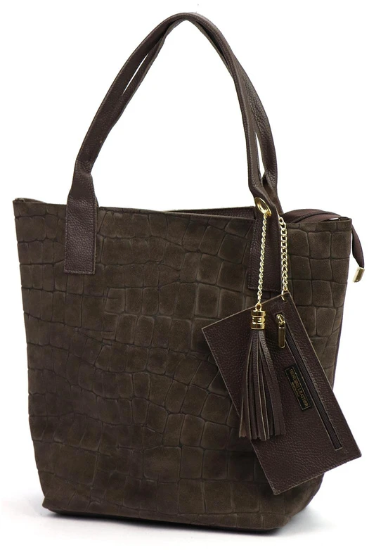 Odinė rankinė per petį Luka 26-036 CROCO