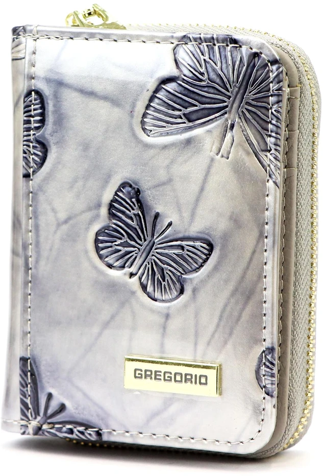 Odinė piniginė Gregorio BTS-125 sidabrinė