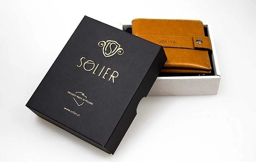 Solier Accessories Piniginė monetoms SOLIER SA10 Ruda/Kaštono