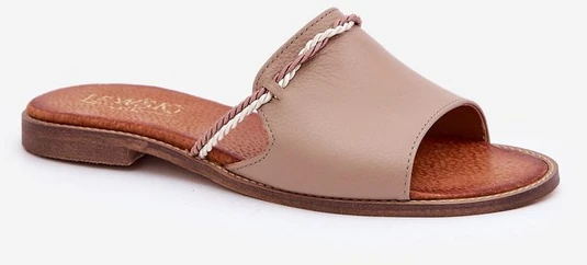 Odinės basutės tamsiai smėlio spalvos Shoes