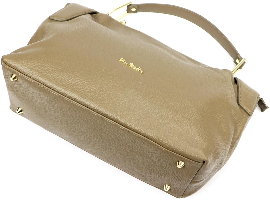 Duża Skórzana damska shopperbag torebka na ramię su laikikliu Pierre Cardin