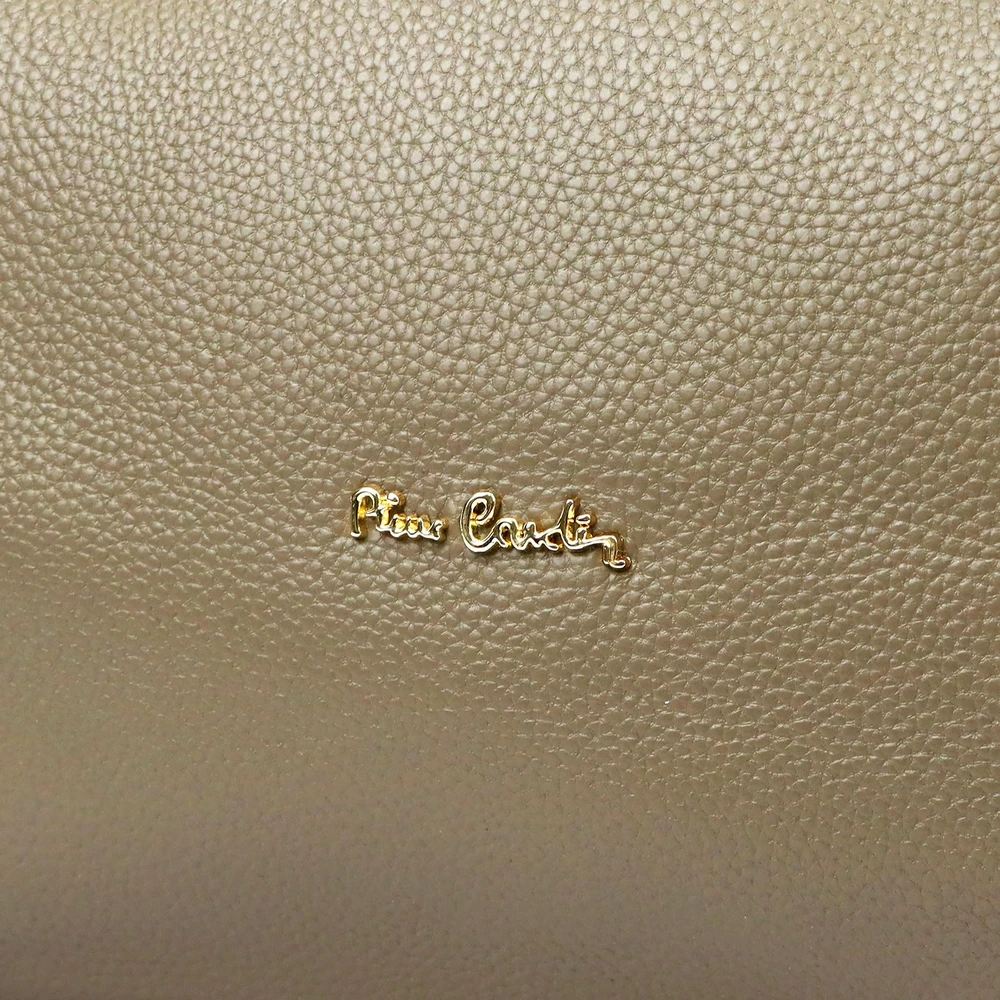 Duża Skórzana damska shopperbag torebka na ramię su laikikliu Pierre Cardin
