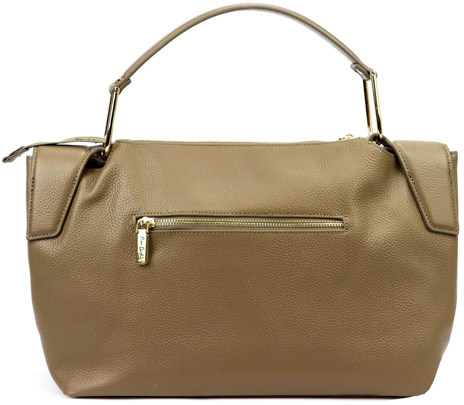 Duża Skórzana damska shopperbag torebka na ramię su laikikliu Pierre Cardin