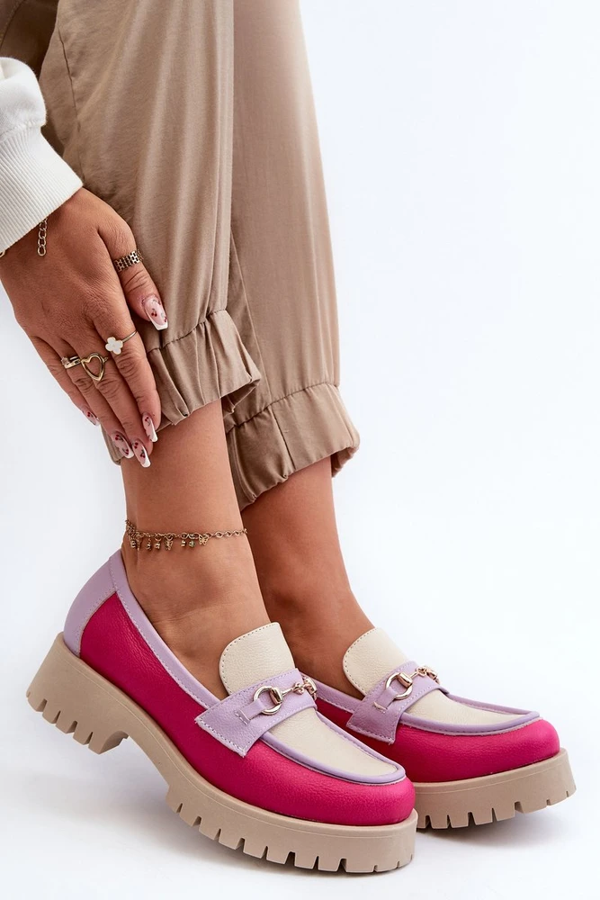 odiniai mokasinai smėlio spalvos