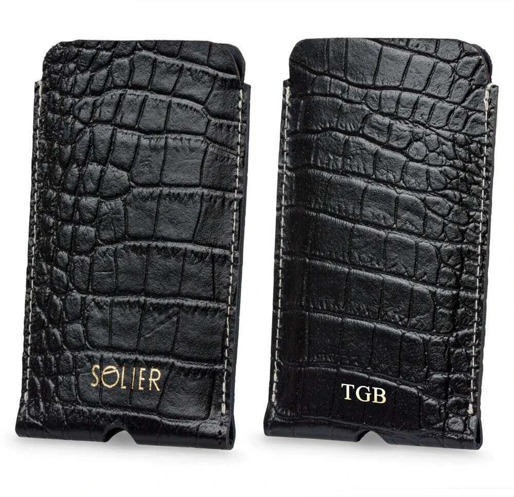 Odinis dėklas IPhone 13/14 Solier juodas snake