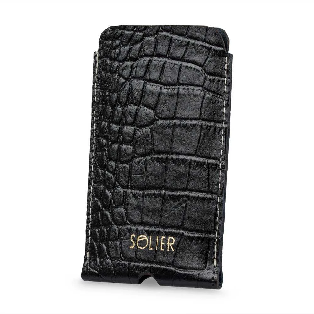 Odinis dėklas IPhone 13/14 Solier juodas snake