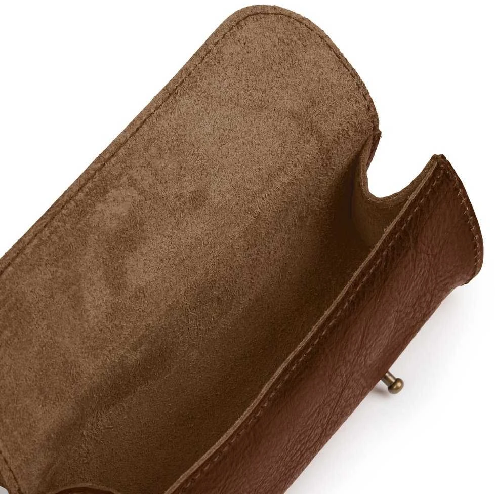 Solier Accessories Leather men s pen case SA12 DEEP Raudonas