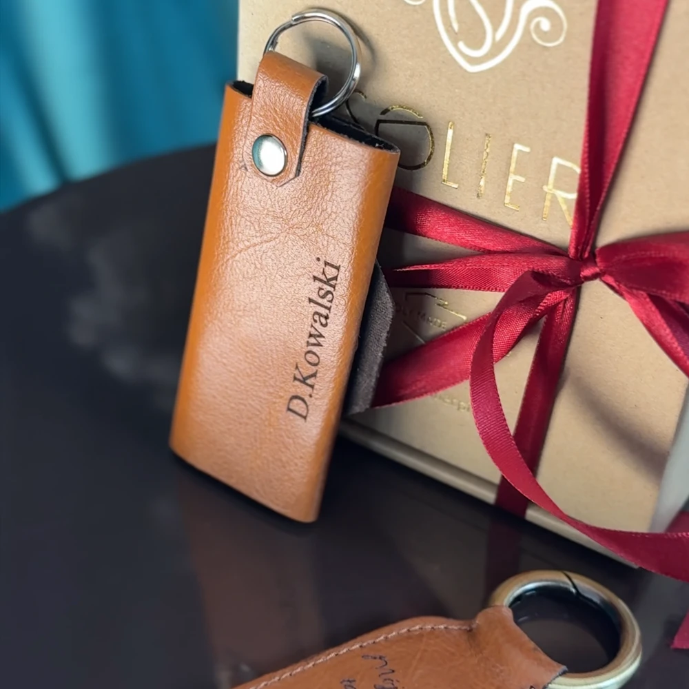 Solier Accessories Odinis raktų dėklas SOLIER SA11 - Šviesiai ruda