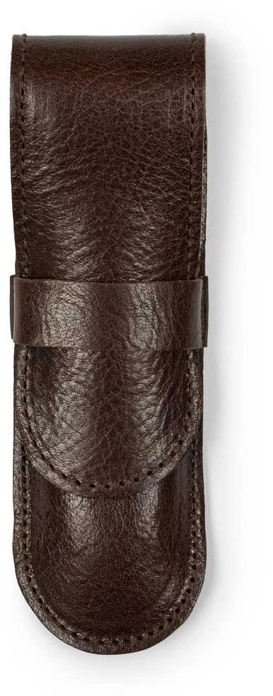 Solier Accessories Leather men s pen case SA12 CAMEL
