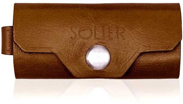 Odinis vyriškas raktų laikiklis SOLIER SA11 Vintage Brown