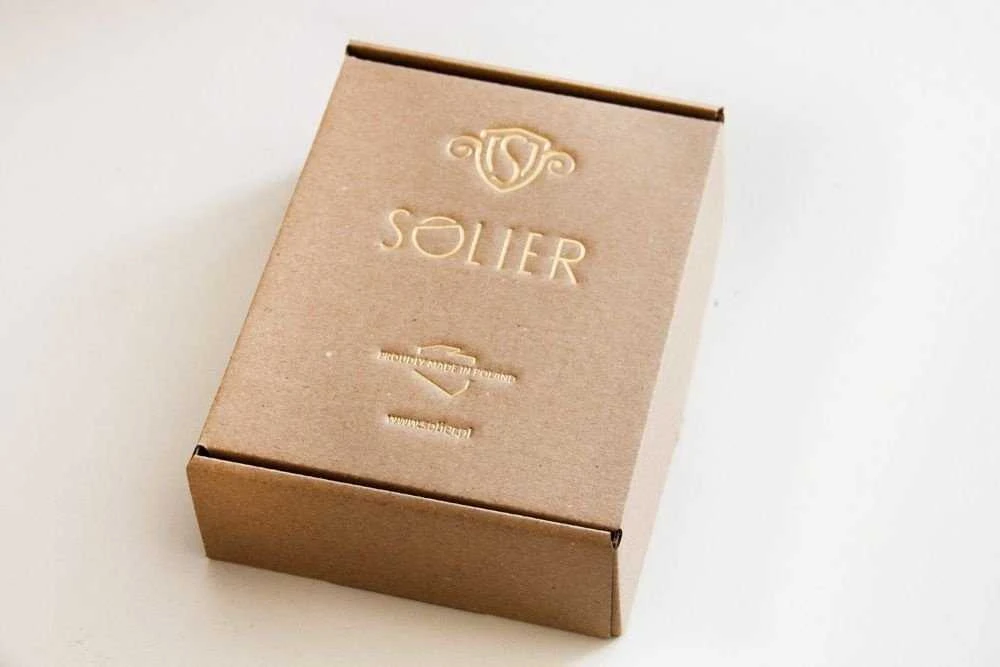Solier Accessories Odinis raktų dėklas SOLIER SA11 - Tamsiai ruda