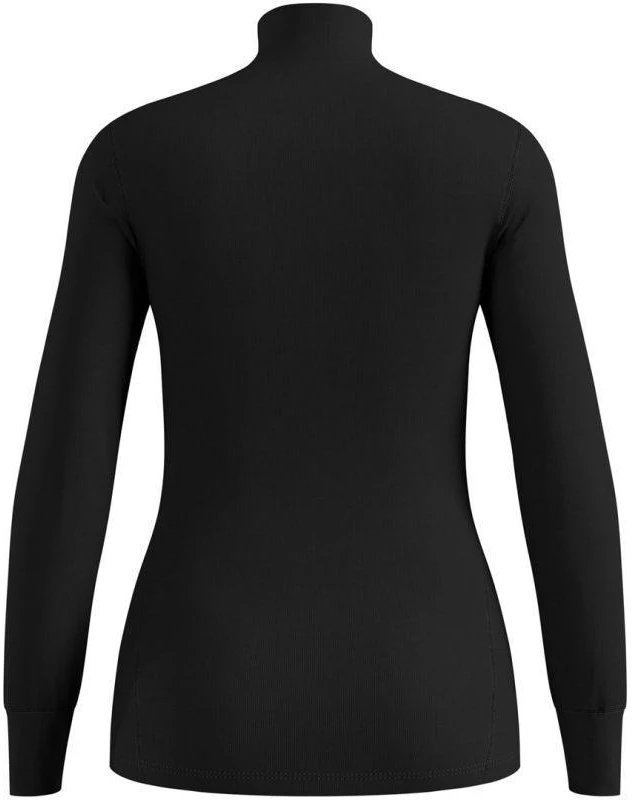 Odlo BL TOP apvalia kaklo iškirpte ilgomis rankovėmis ACTIVE WARM ECO moteriški marškinėliai, dydis S, juodas