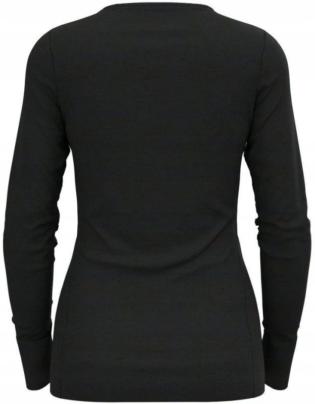 Odlo BL TOP crew neck l/s MERINO 200 women's T-shirt, dydis S, juodas