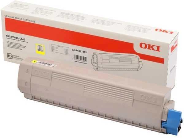 OKI 46471101 tonerio kasetė Originalus Geltona 1 vnt