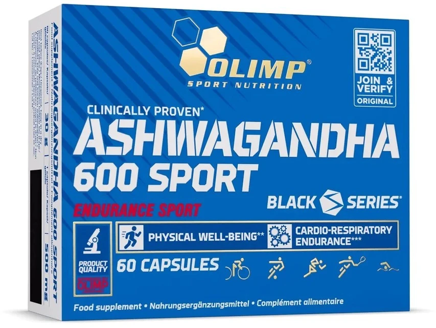 Olimp Ashwagandha 600 Sport, 60 kapsulių