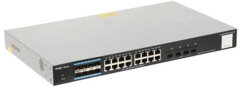 Ausinės Ruijie OLT (optinės linijos terminalo) komutatorius RG-NBF5200M-8FS16GT4XS 24 prievadų + SFP / PON E-Lighten Reyee