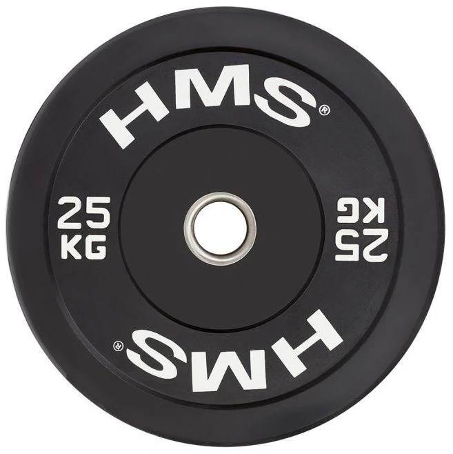 Olimpinis guminis svoris HMS BBR juodas - 25 kg