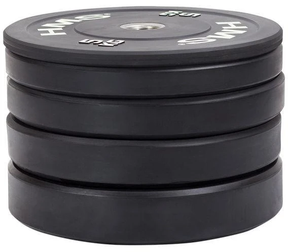 Olimpinis guminis svoris HMS BBR juodas - 25 kg