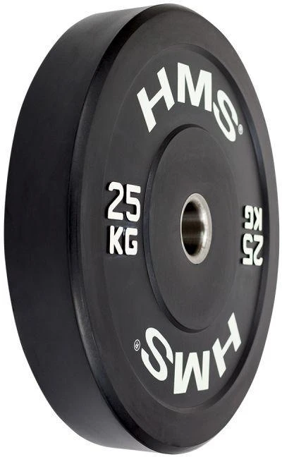 Olimpinis guminis svoris HMS BBR juodas - 25 kg