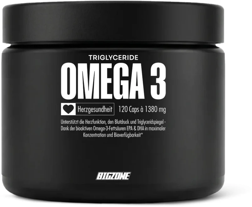 Big Zone Omega 3 Fury Trigliceridai 120 Kapsulių