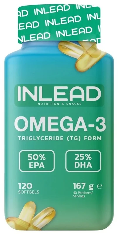 INLEAD Omega-3 120 Kapsulės