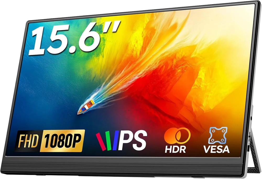 Omiodo nešiojamasis monitorius 15,6 col. Full HD IPS 60 Hz su USB-C ir HDMI, 1563