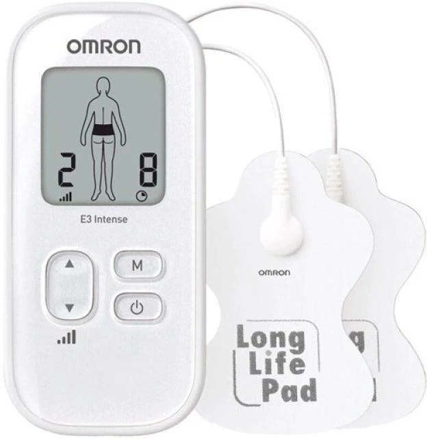 Omron E3 Intense HV-F021-E4W transkutaninė elektrinė nervų stimuliacija (TENS) Baltas