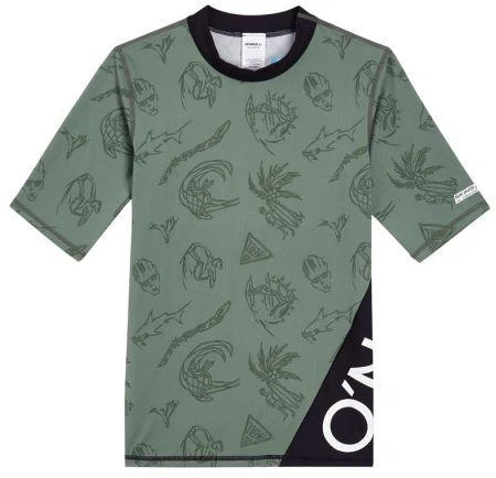 O'Neill UV Mix & Match Cali Pirmoji 13 colių maudymosi šortai Crazy Skin Jr marškinėliai 92800613842