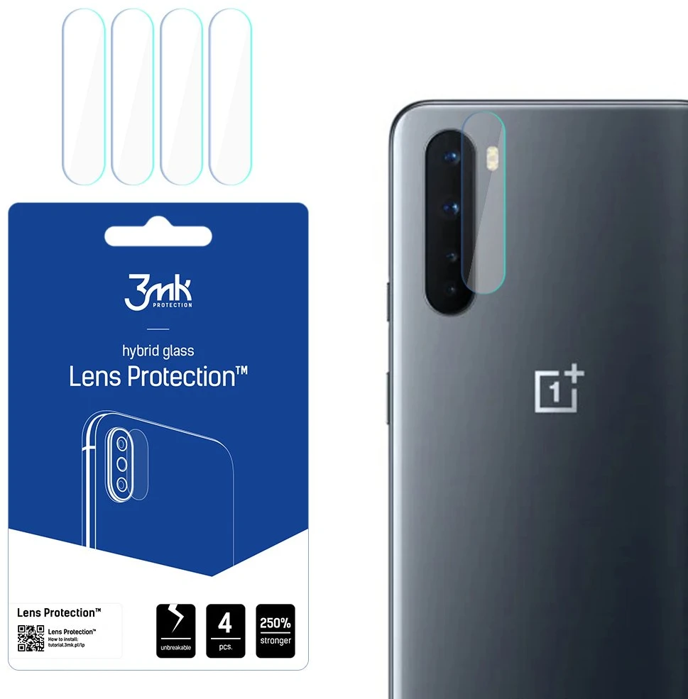 3MK Lens Protect OnePlus Nord telefono kameros objektyvo apsauga 4vnt