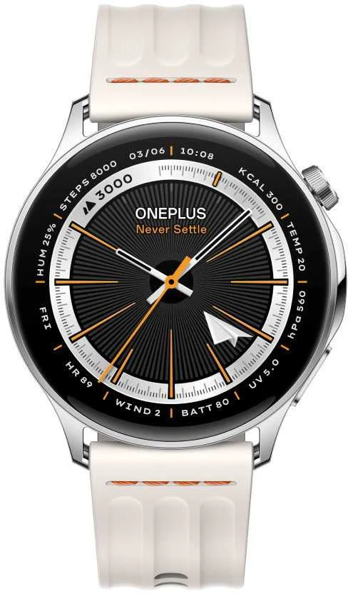 „OnePlus Watch Lite“ – išmanusis laikrodis, sidabrinis