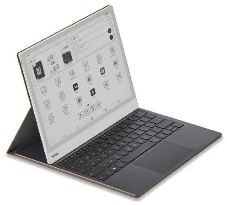 Onyx Boox Note Max / Tab X C magnetinis dėklas su klaviatūra, rudas