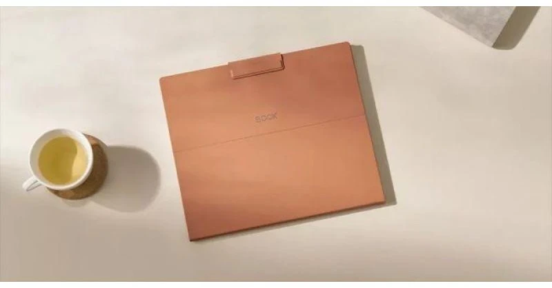 Onyx Boox Note Max / Tab X C magnetinis dėklas su klaviatūra, rudas