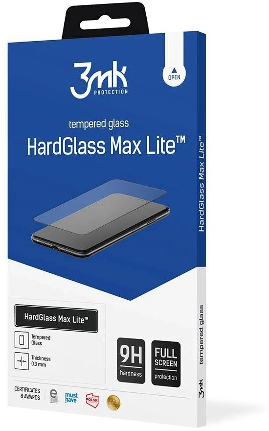 9H 3mk HardGlass Max Lite™ telefonas ir Oppo A38
