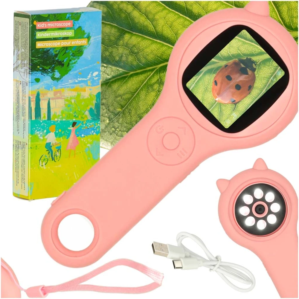 Ikonka Skaitmeninis mikroskopas USB su kamera, 2 MP, 500x padidinimas