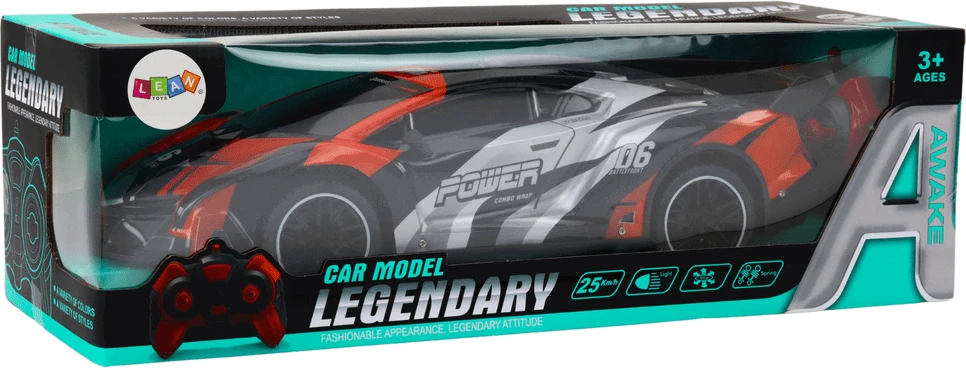 Lean Toys Oranžinis Mašinėlė RC 1:10 Oranžinis Speed ​​iki 25 km/h