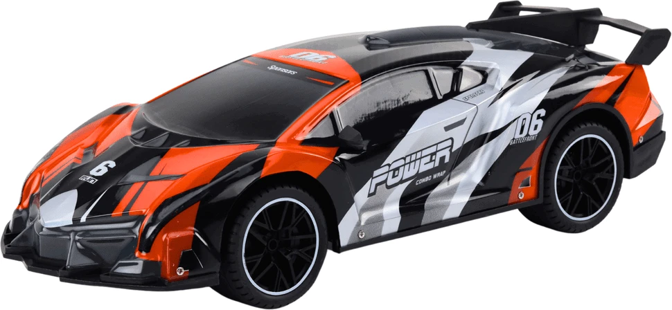 Lean Toys Oranžinis Mašinėlė RC 1:10 Oranžinis Speed ​​iki 25 km/h