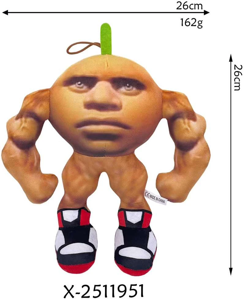 Orange Oranžinis Pliušinis Žaislas Muscle Oranžinis 26 cm (Italian Brainrots ) U Din Din Din Din Dun Ma Din Din Din Dun