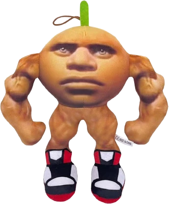 Orange Oranžinis Pliušinis Žaislas Muscle Oranžinis 26 cm (Italian Brainrots ) U Din Din Din Din Dun Ma Din Din Din Dun
